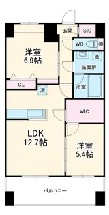 ヴィルクレア桜山 【12階】の間取り