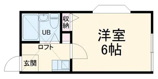 ヒルサイド山手【201号室】の間取り