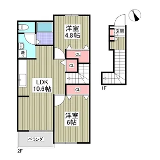ベル・ウィンズ【203号室】の間取り