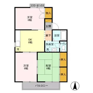 サンモールおゆみ野 A【2階】の間取り
