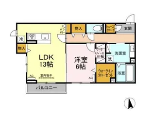 リバーサイドガーデン大門【2階】の間取り