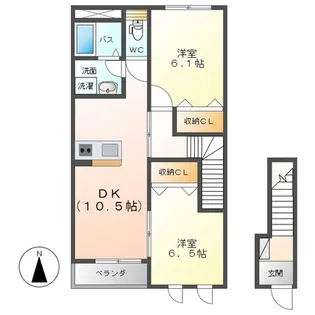 ジュエル コート【2階】の間取り