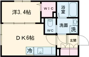 エルファーロ笹塚Ⅱ【1階】の間取り