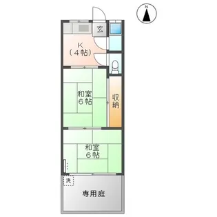レイクビル【1階】の間取り