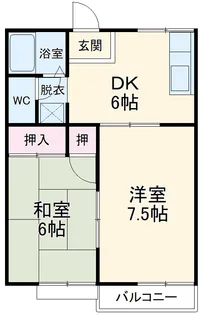 グリーンハイツA【201号室】の間取り