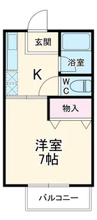 アドニス【104号室】の間取り