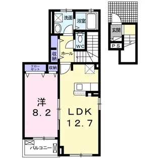 ブランドール樹Ⅲ【2階】の間取り