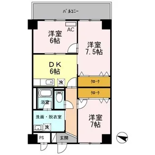 ラ・プランタン【4階】の間取り