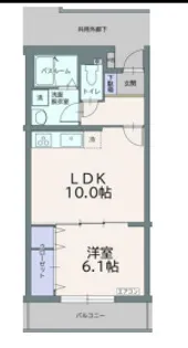 フィールドコート フォリア【1階】の間取り