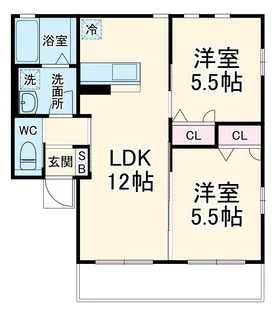 アイリス【202号室】の間取り