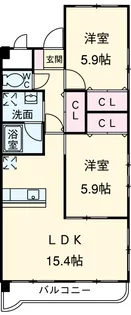 セントフィールド【3階】の間取り
