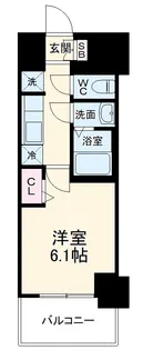 ディアレイシャス浅間町Ⅲ【1203号室】の間取り