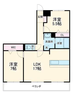 Benvenuto CHUO Ⅲ【1階】の間取り