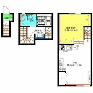 Velo MINAMIODAKA(ヴェロ ミナミオオダカ)【2階】の間取り