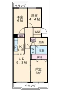 ソフィア小牧【310号室】の間取り