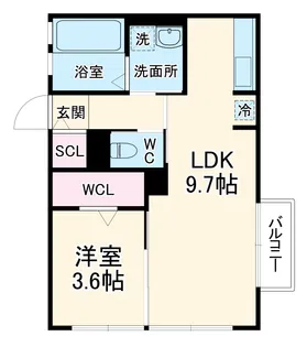 ArcadiaⅠ【2階】の間取り