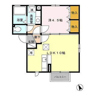 セジュール モア【1階】の間取り