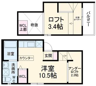 FLEUVE A(フルーヴA)【1階】の間取り