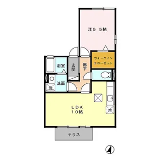 ウィルモア神の倉【201号室】の間取り
