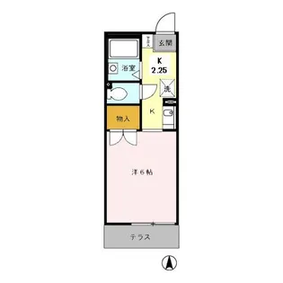 リバティスクエア【1階】の間取り