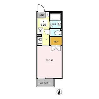 リバティスクエア【1階】の間取り