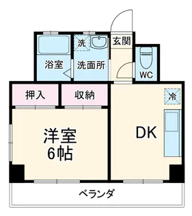 エフケーハイツ市川【2階】の間取り