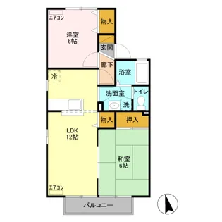 ル・パサージュ【2階】の間取り