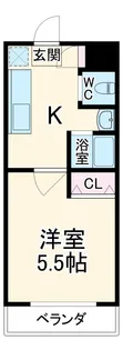 Ruisseou【202号室】の間取り