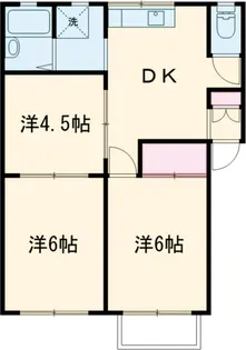コーポ秋田C【2階】の間取り
