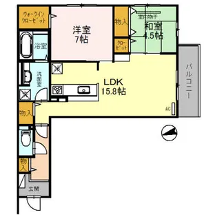 ガーデンパレス箕面【2階】の間取り