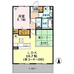 たまきA棟【1階】の間取り
