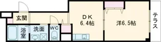 アクシス西京極【1階】の間取り