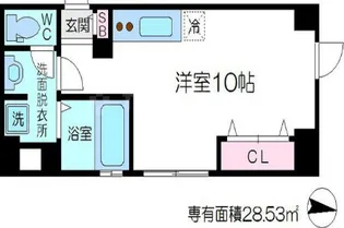 松下善ビル【1003号室】の間取り