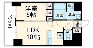 CAVANA梅田北【12階】の間取り