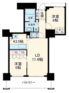 大阪福島タワー【7階】の間取り