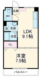 雁道ビル【3階】の間取り