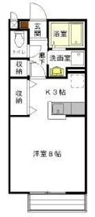 ラ・コリンヌ・ダボンドンス【1階】の間取り