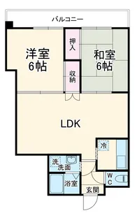 メゾン稲津【4階】の間取り