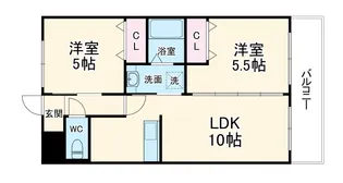 エステムプラザ梅田【3階】の間取り