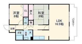 ロイヤルクイーンズパーク春日【4階】の間取り