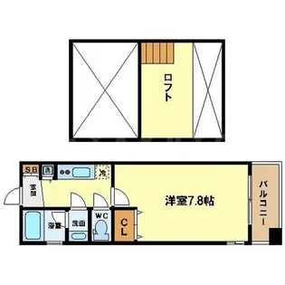 プロスペクト中之島【12階】の間取り