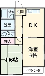 ヒルズ梅ヶ丘【1階】の間取り