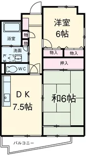 カーサベリオ【1階】の間取り