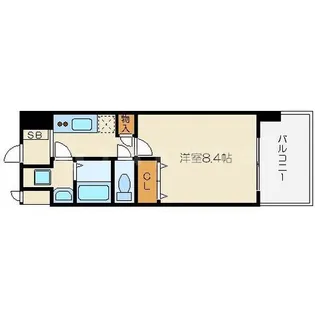 グランカーサ梅田北【9階】の間取り