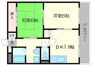 サンクレール宮山【2階】の間取り