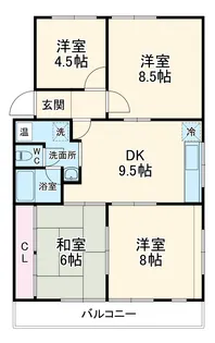 第2三浦ハイツ【B-2号室】の間取り