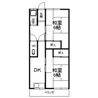 坂野ビル【202号室】の間取り