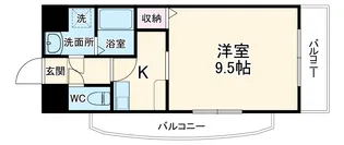 ブロード千里中央【2階】の間取り
