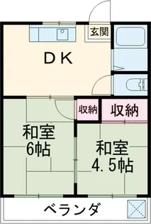 コーポ安藤【202号室】の間取り