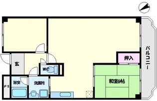 葛上マンション【2階】の間取り